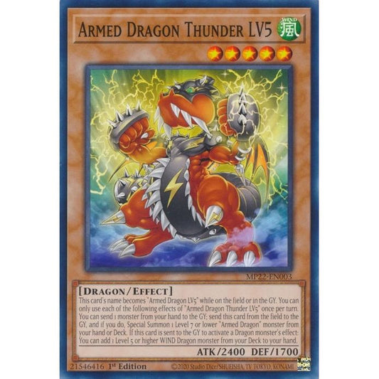 Image for Armed Dragon Thunder LV5 (MP22-EN003) (MP22) - YuGiOh