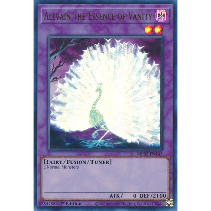 Image for Allvain the Essence of Vanity (MP22-EN145) (MP22) - YuGiOh