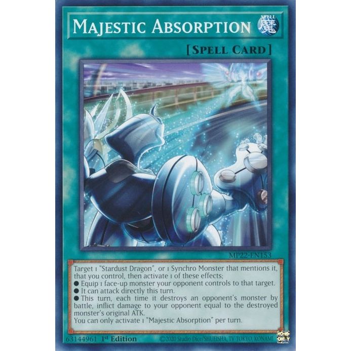 Image for Majestic Absorption (MP22-EN153) (MP22) - YuGiOh