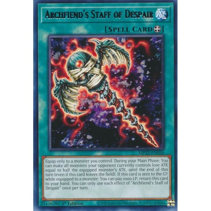 Image for Archfiend's Staff of Despair (MP22-EN036) (MP22) - YuGiOh