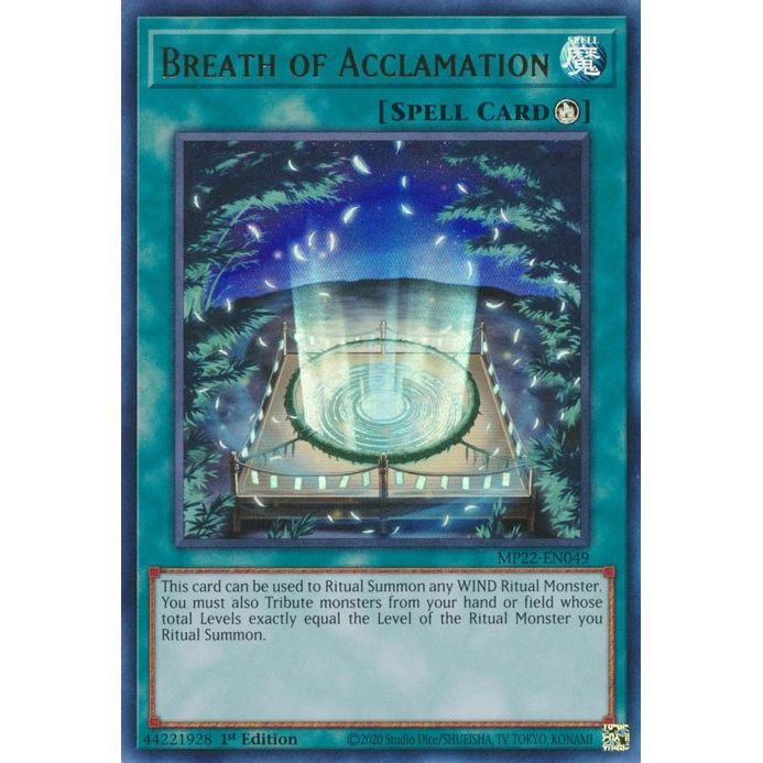 Image for Breath of Acclamation (MP22-EN049) (MP22) - YuGiOh