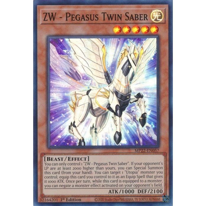 Image for ZW - Pegasus Twin Saber (MP22-EN057) (MP22) - YuGiOh