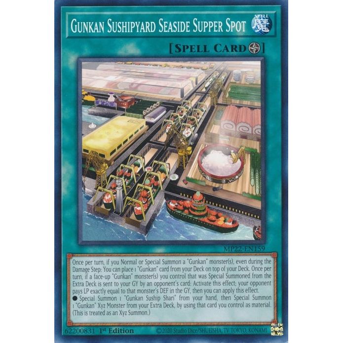 Image for Gunkan Sushipyard Seaside Supper Spot (MP22-EN159) (MP22) - YuGiOh