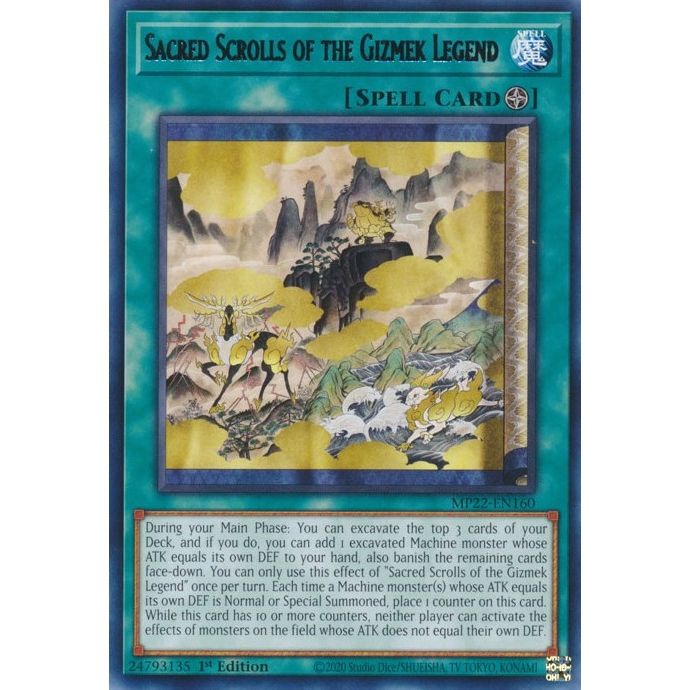 Image for Sacred Scrolls of the Gizmek Legend (MP22-EN160) (MP22) - YuGiOh