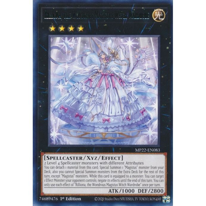 Image for Rilliona, the Wondrous Magistus Witch Wardrobe (MP22-EN083) (MP22) - YuGiOh