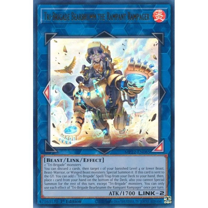 Image for Tri-Brigade Bearbrumm the Rampant Rampager (MP22-EN085) (MP22) - YuGiOh