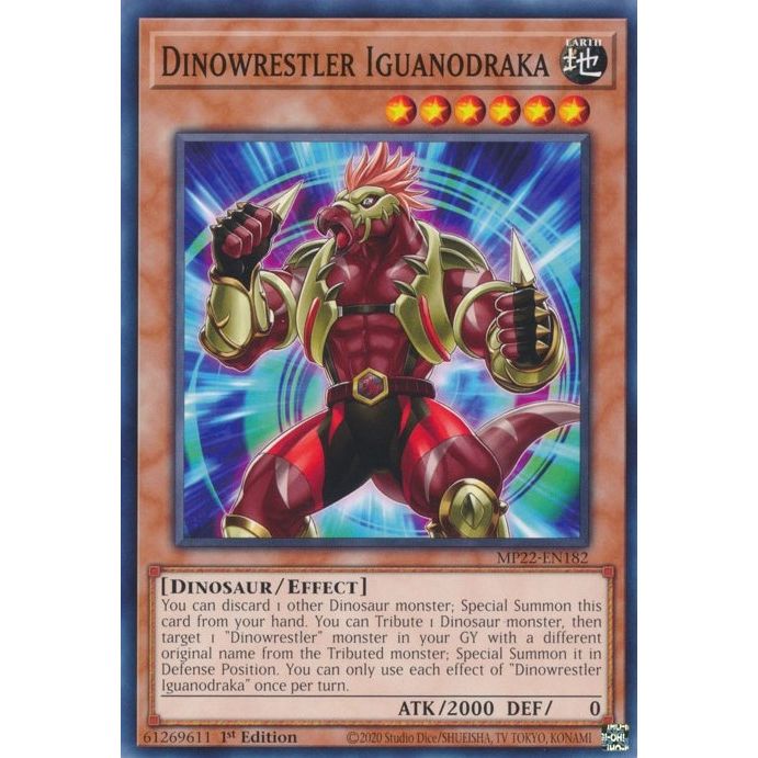 Image for Dinowrestler Iguanodraka (MP22-EN182) (MP22) - YuGiOh
