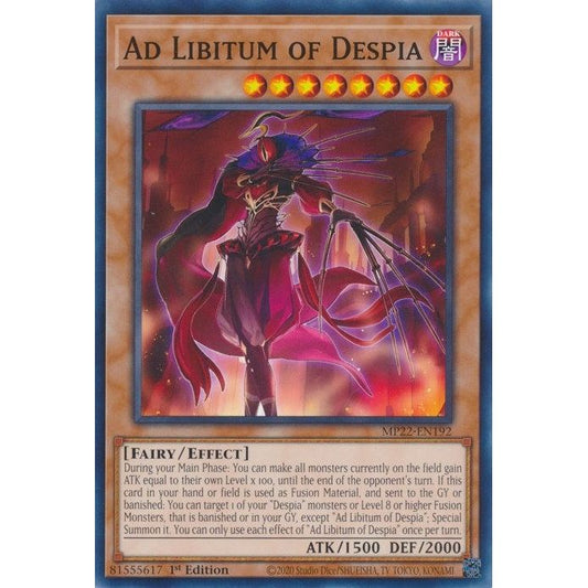 Image for Ad Libitum of Despia (MP22-EN192) (MP22) - YuGiOh