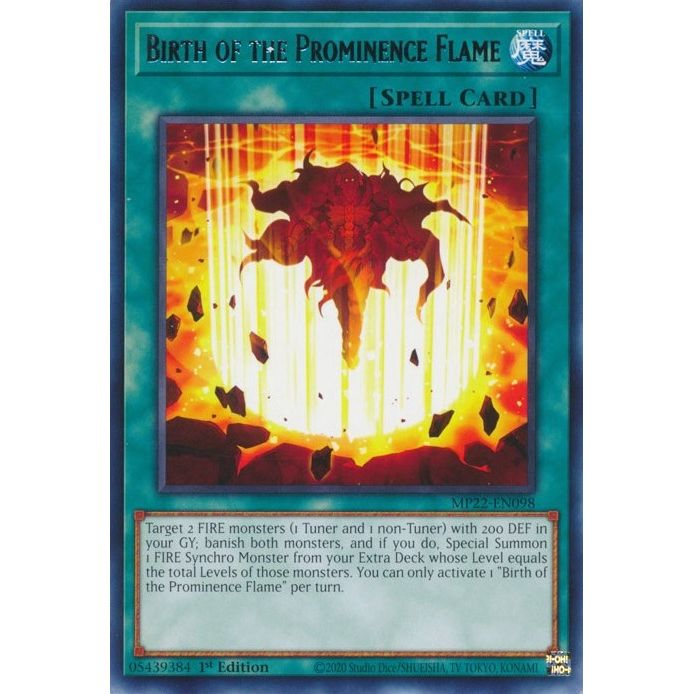 Image for Birth of the Prominence Flame (MP22-EN098) (MP22) - YuGiOh