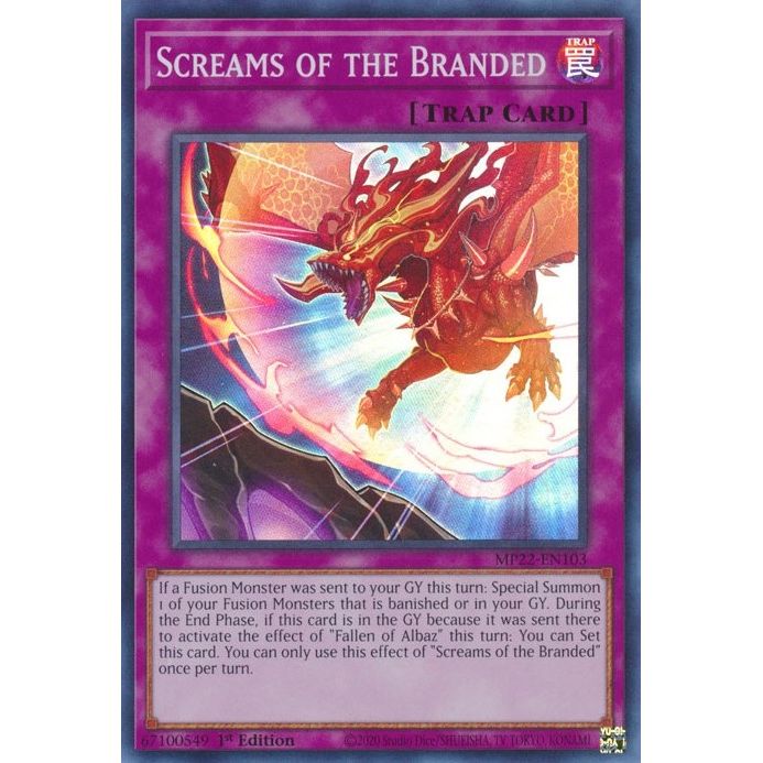 Image for Screams of the Branded (MP22-EN103) (MP22) - YuGiOh