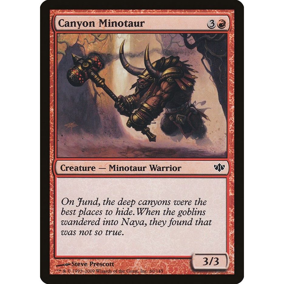 Image for Canyon Minotaur (60) (CON) - Magic: The Gathering