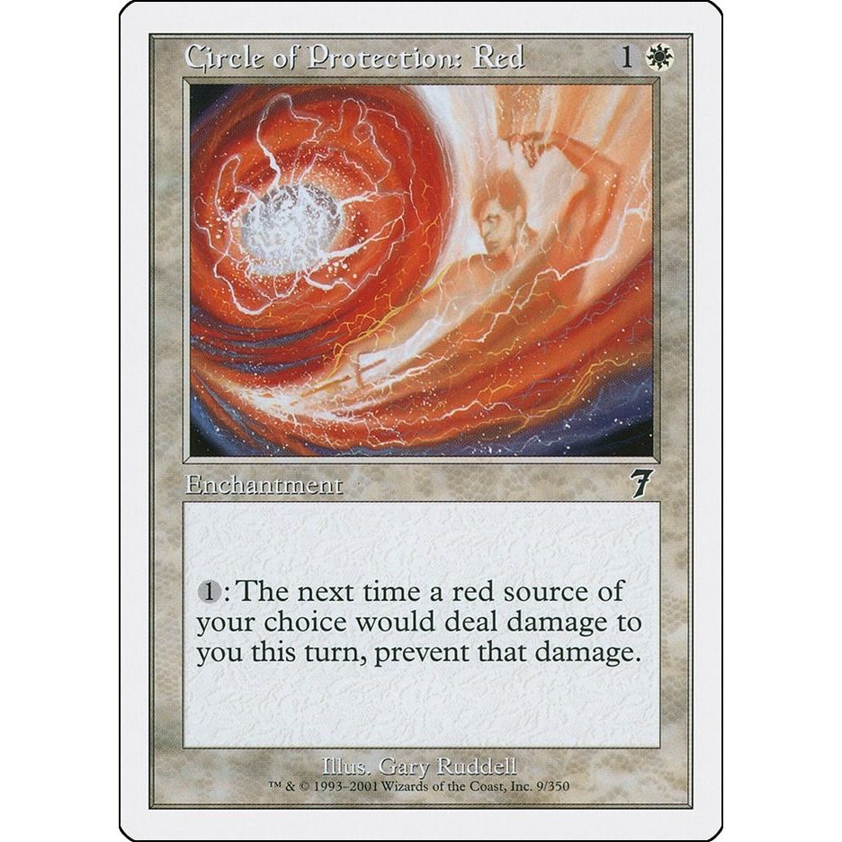 Image for Circle of Protection: Red (9) (7ED) - Magic: The Gathering