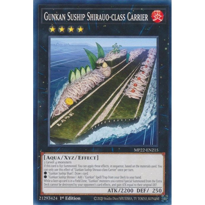 Image for Gunkan Suship Shirauo-class Carrier (MP22-EN215) (MP22) - YuGiOh