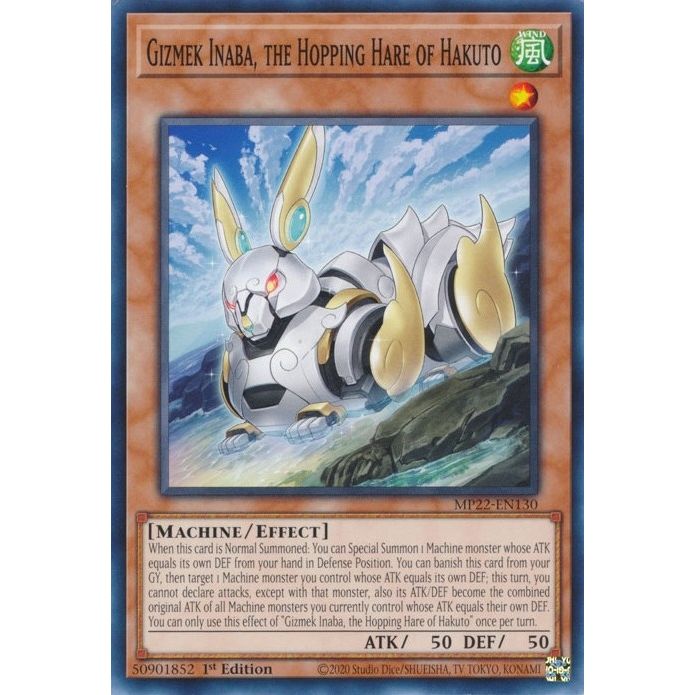 Image for Gizmek Inaba, the Hopping Hare of Hakuto (MP22-EN130) (MP22) - YuGiOh