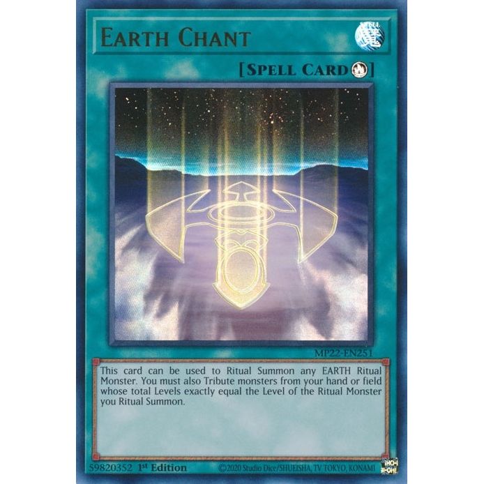 Image for Earth Chant (MP22-EN251) (MP22) - YuGiOh