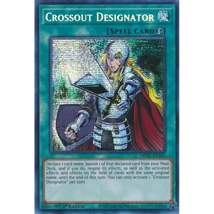 Image for Crossout Designator (MP22-EN265) (MP22) - YuGiOh