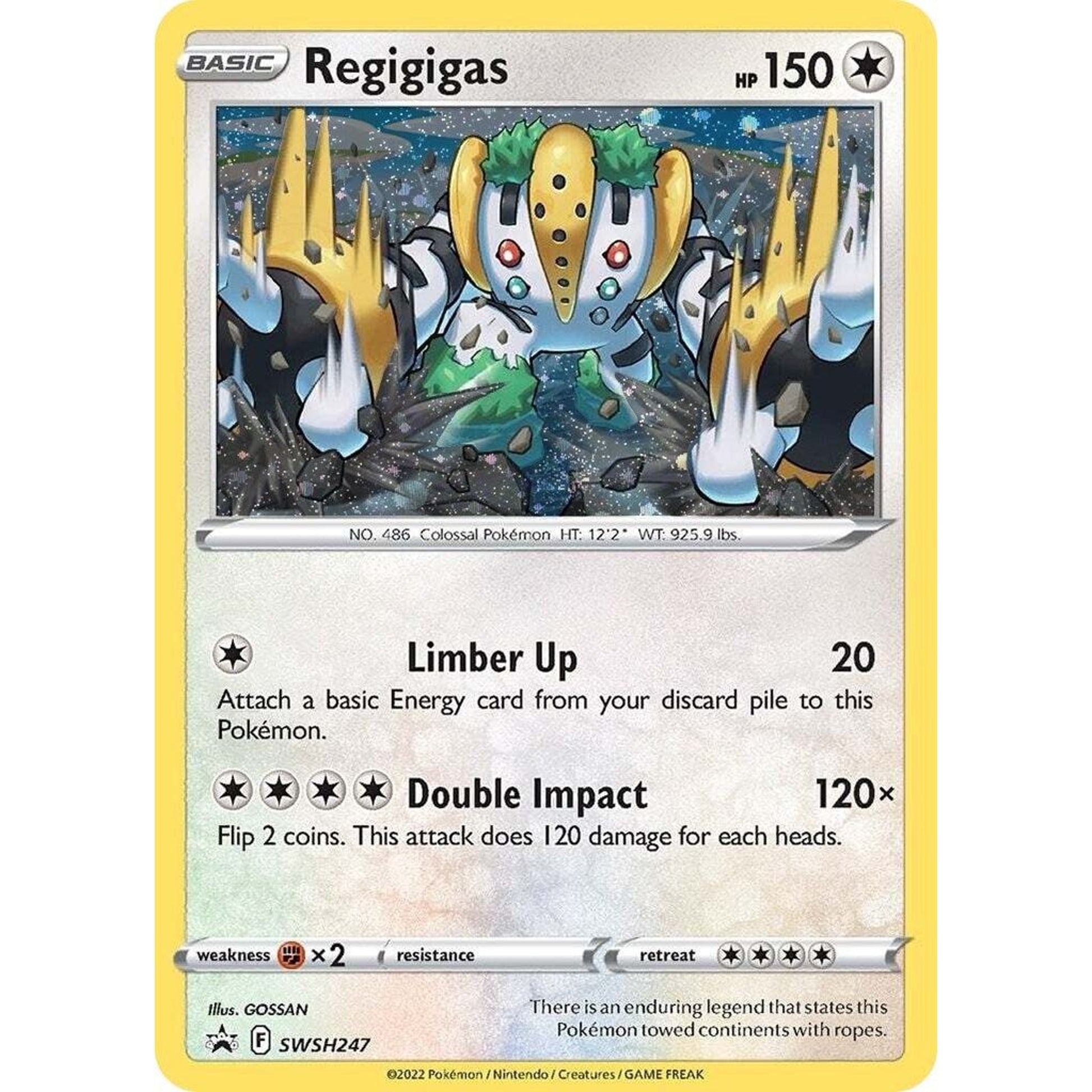 Image for Regigigas - SWSH247 (Cosmos Holo) (SWSH247) (SWSD) - Pokemon