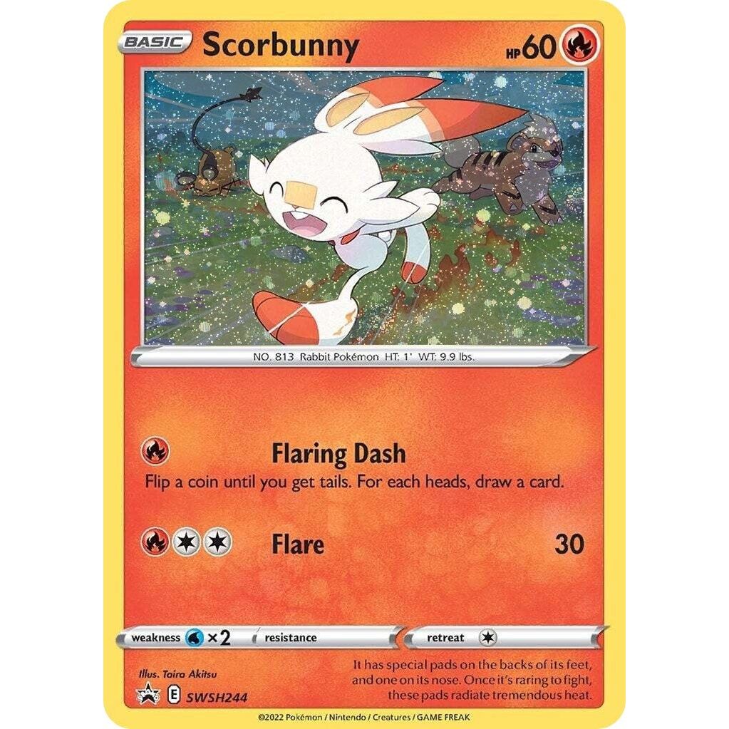 Image for Scorbunny - SWSH244 (Cosmos Holo) (SWSH244) (SWSD) - Pokemon