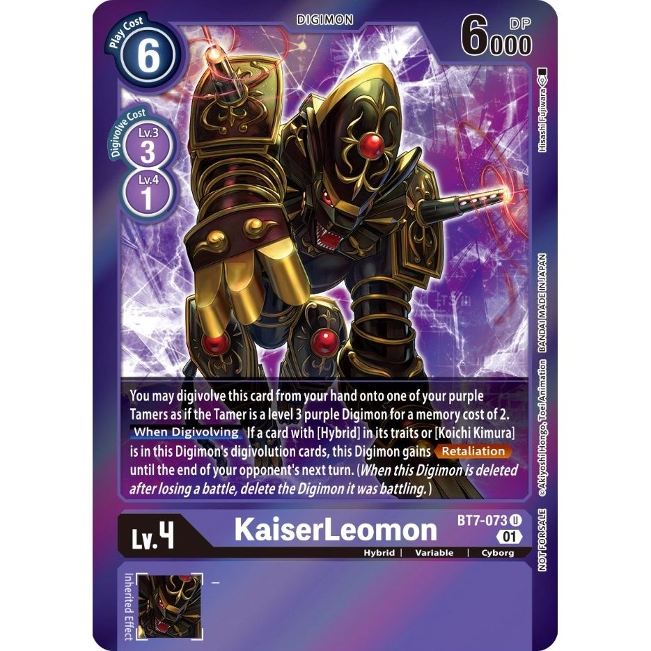 Image for KaiserLeomon (Event Pack 3) (BT7-073 U) (BT07) - Digimon Card Game