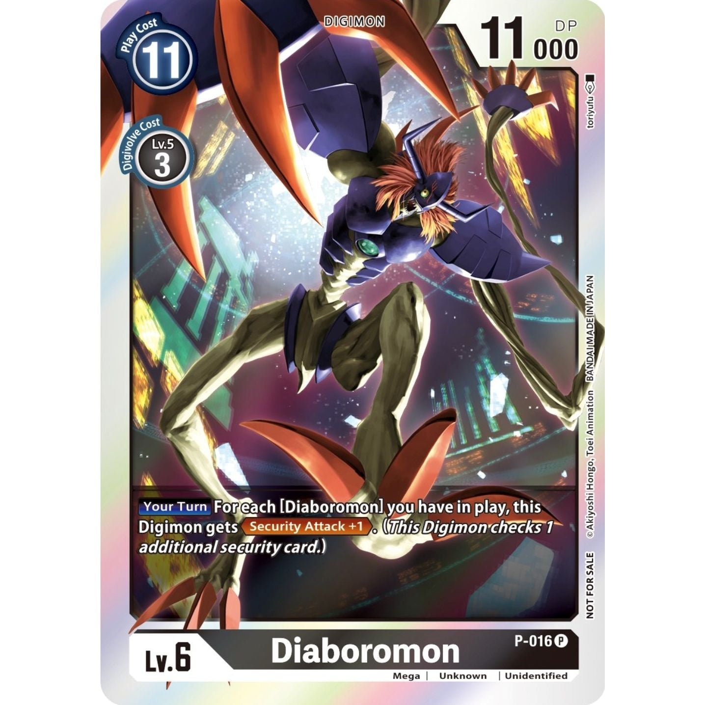 Image for Diaboromon - P-016 (Event Pack 3) (P-016 P) (D-PR) - Digimon Card Game