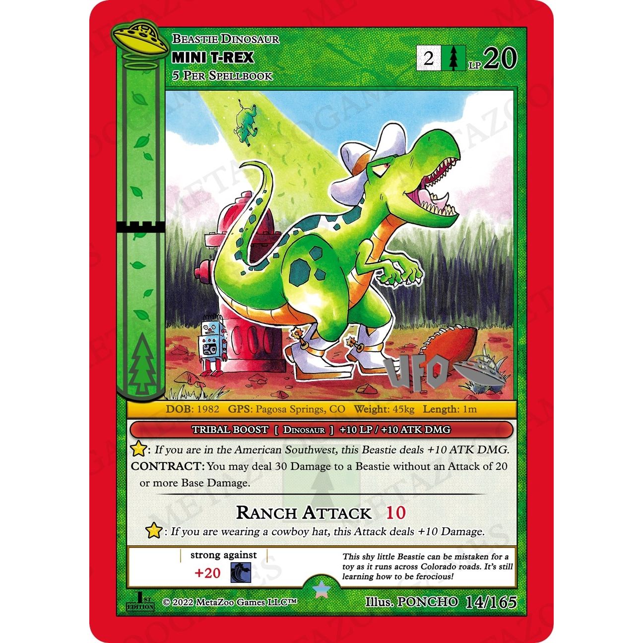Image for Mini T-Rex (014/165) (UFOFE-SP) - MetaZoo