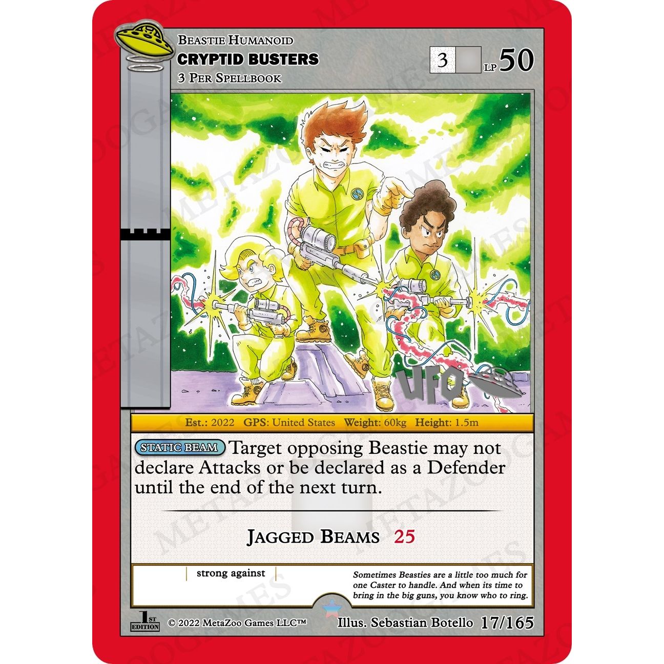 Image for Cryptid Busters (017/165) (UFOFE-SP) - MetaZoo