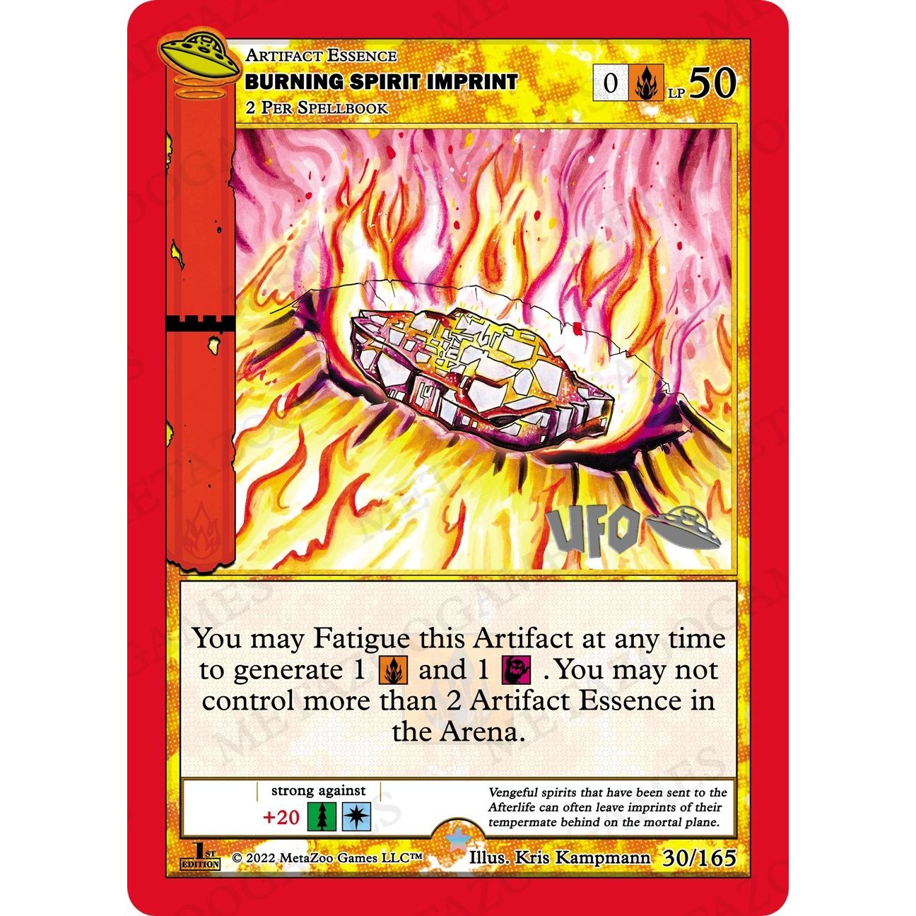 Image for Burning Spirit Imprint (030/165) (UFOFE-SP) - MetaZoo