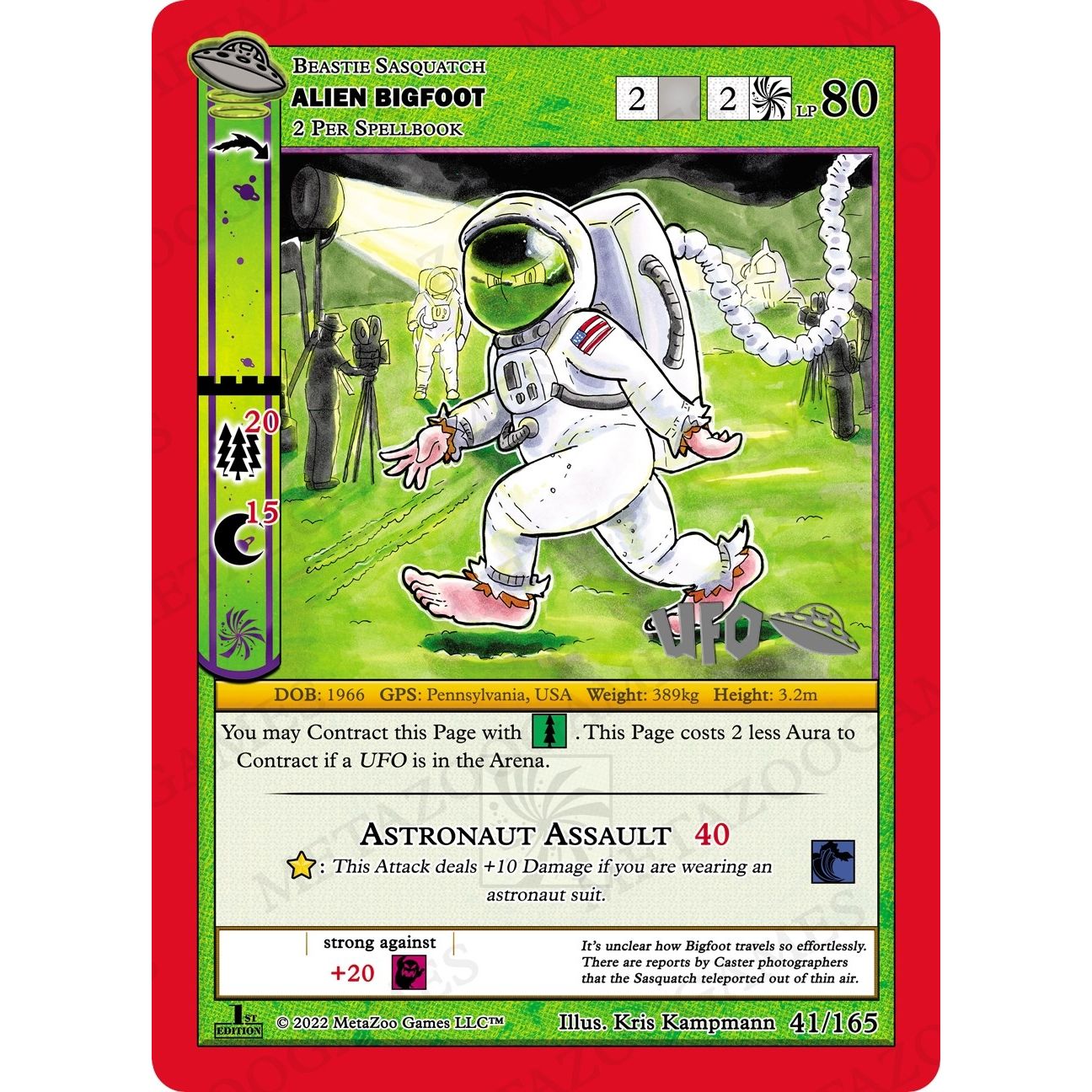 Image for Alien Bigfoot (041/165) (UFOFE-SP) - MetaZoo