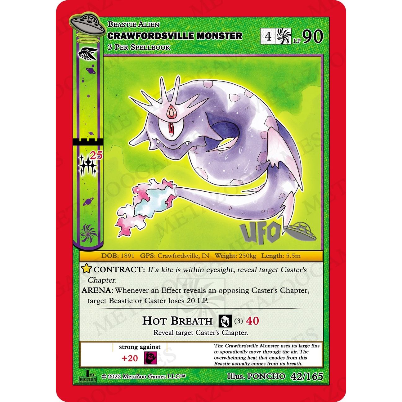 Image for Crawfordsville Monster (042/165) (UFOFE-SP) - MetaZoo