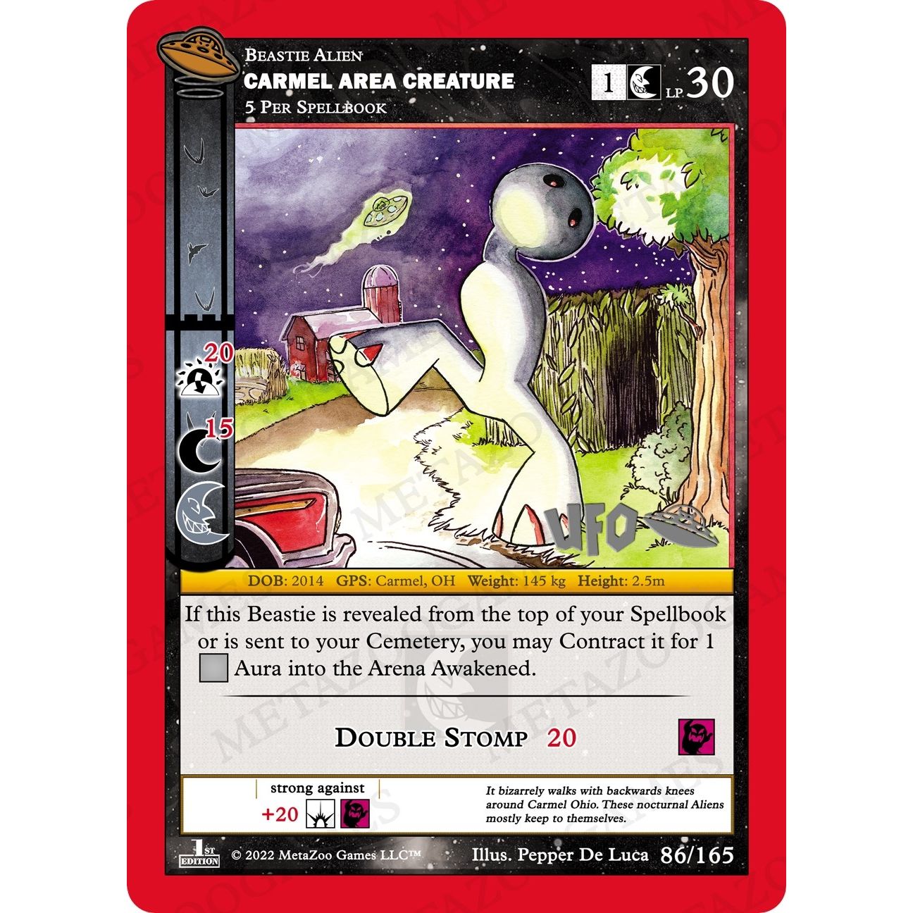 Image for Carmel Area Creature (086/165) (UFOFE-SP) - MetaZoo