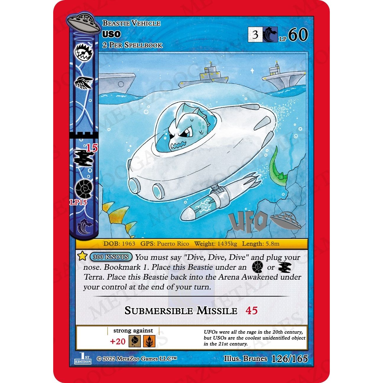 Image for USO (126/165) (UFOFE-SP) - MetaZoo