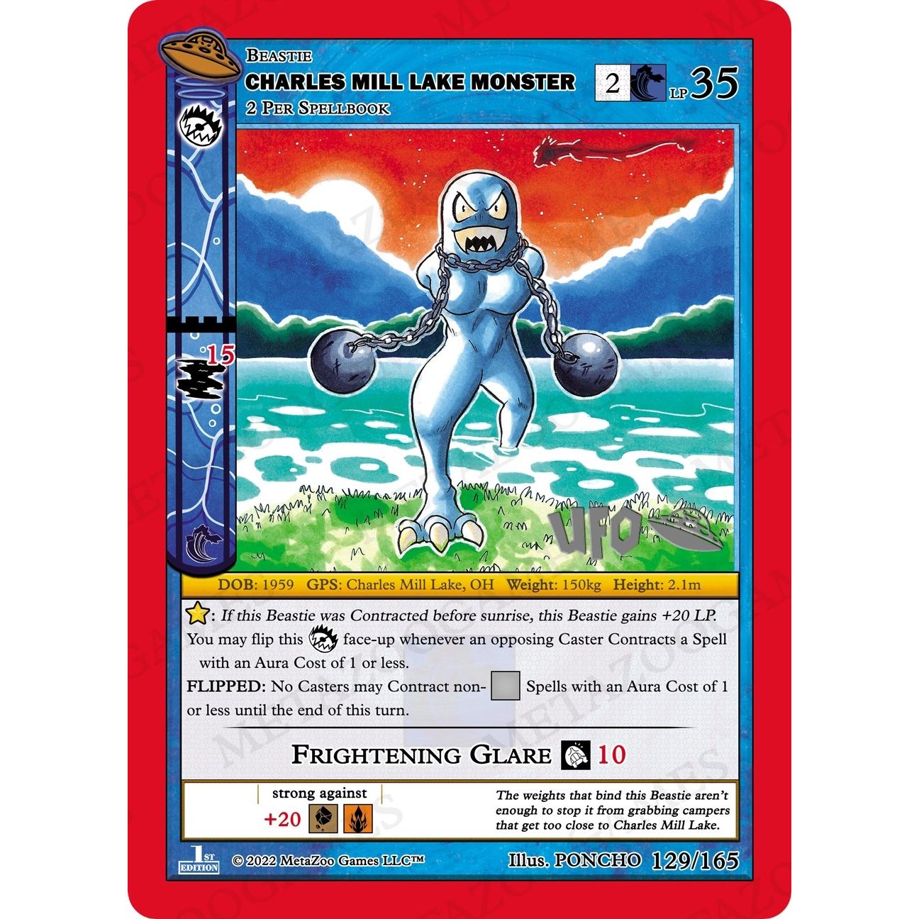 Image for Charles Mill Lake Monster (129/165) (UFOFE-SP) - MetaZoo