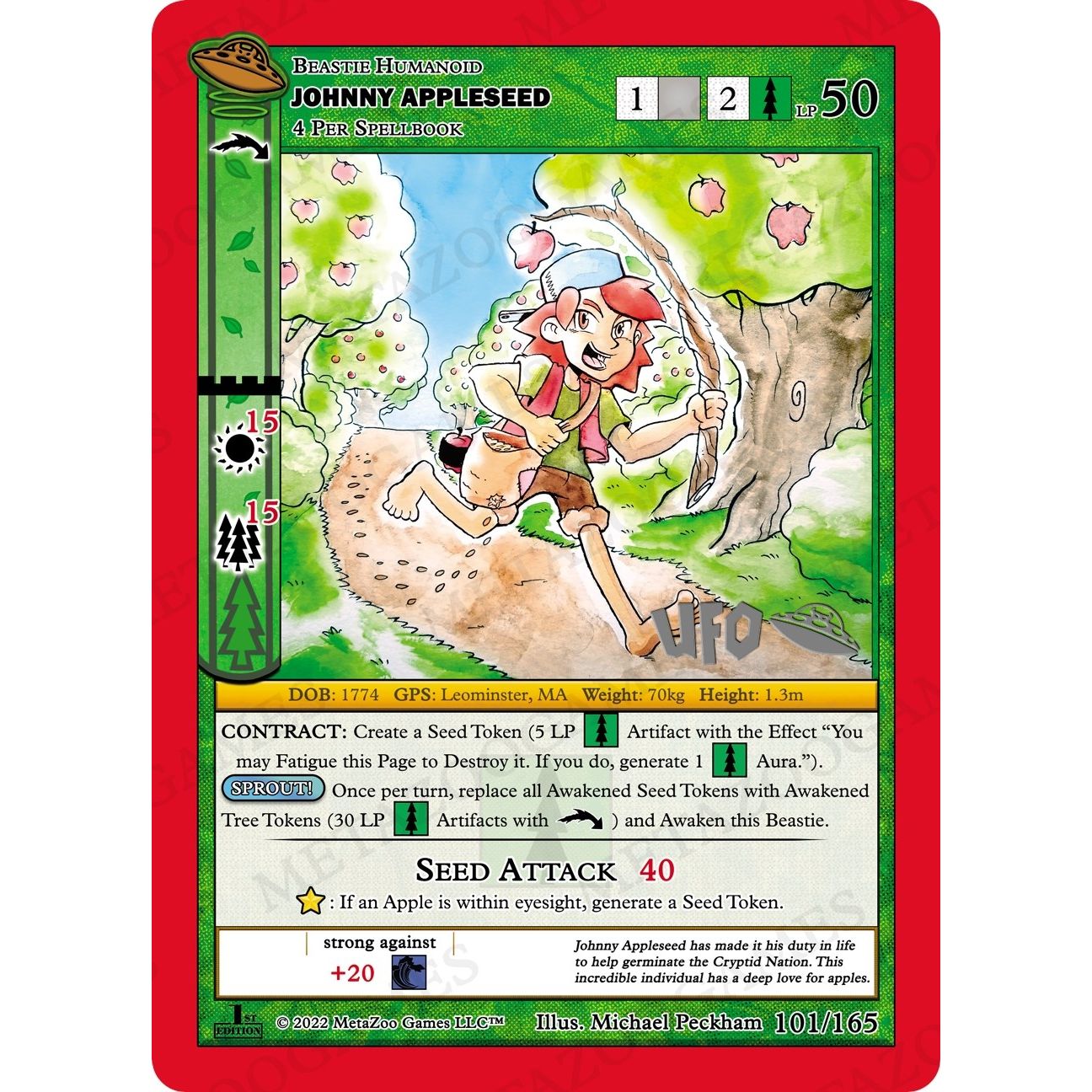 Image for Johnny Appleseed (101/165) (UFOFE-SP) - MetaZoo