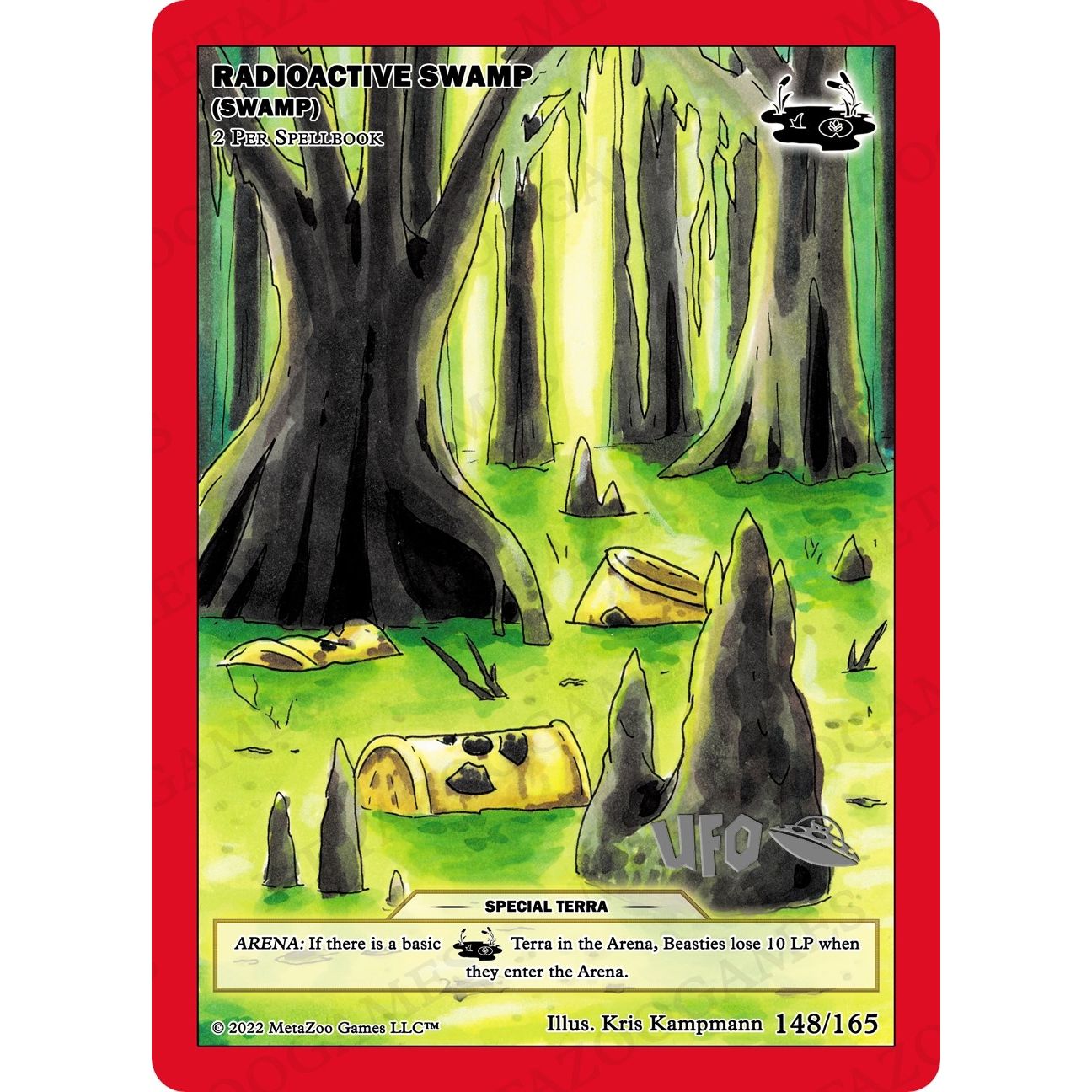 Image for Radioactive Swamp (Swamp) (148/165) (UFOFE-SP) - MetaZoo