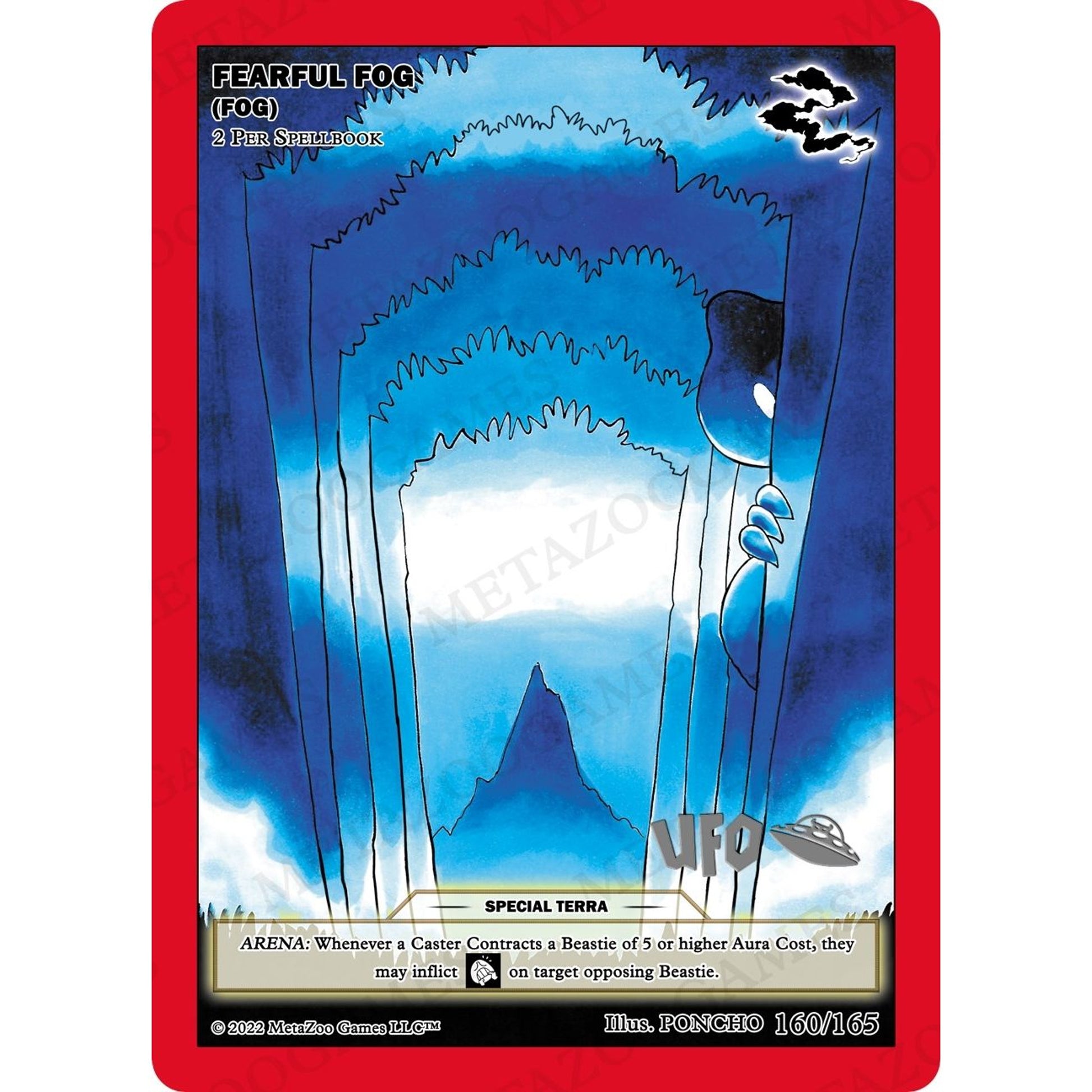 Image for Fearful Fog (Fog) (160/165) (UFOFE-SP) - MetaZoo