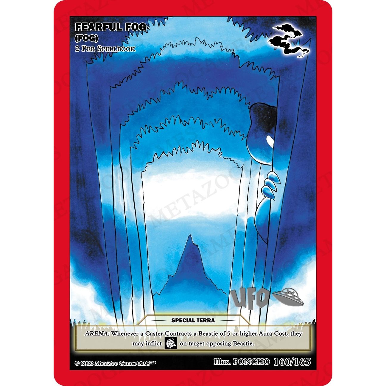 Image for Fearful Fog (Fog) (160/165) (UFOFE-SP) - MetaZoo