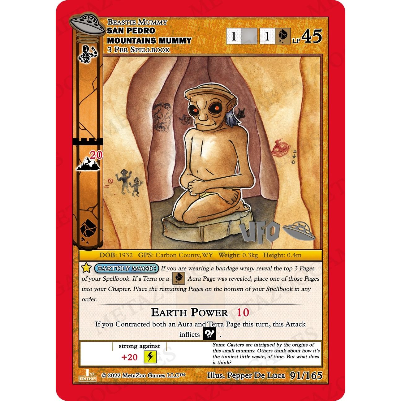 Image for San Pedro Mountains Mummy (091/165) (UFOFE-SP) - MetaZoo