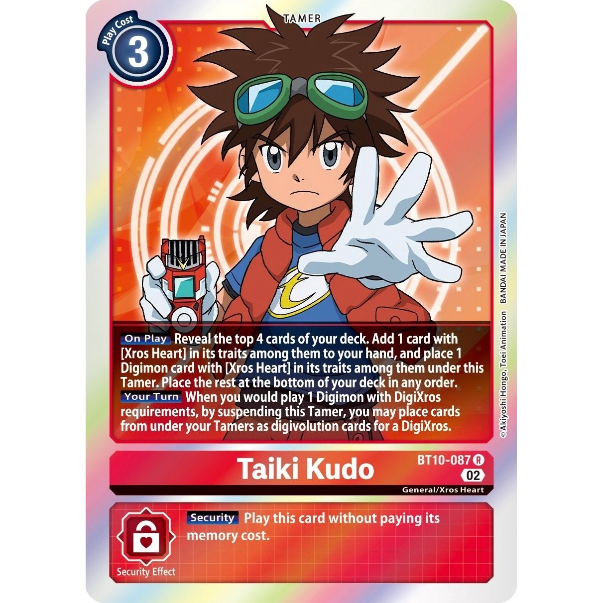 Image for Taiki Kudo (BT10-087 R) (BT10) - Digimon Card Game