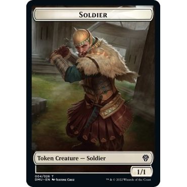 Image for Soldier // Powerstone Double-Sided Token (4 // 23) (DMU) - Magic: The Gathering