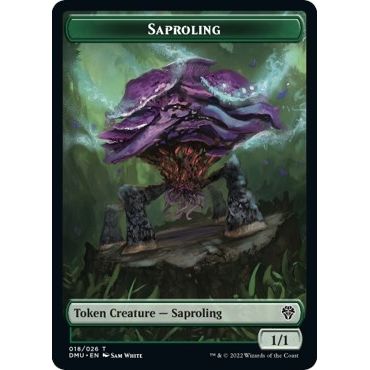 Image for Saproling // Goblin Double-Sided Token (18 // 12) (DMU) - Magic: The Gathering