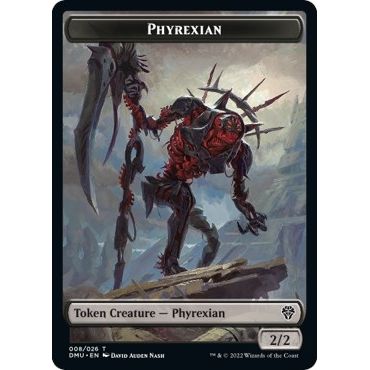 Image for Phyrexian // Zombie Double-Sided Token (8 // 9) (DMU) - Magic: The Gathering