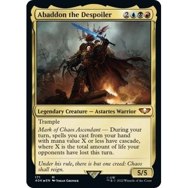 Image for Abaddon the Despoiler (171) (40K) - Magic: The Gathering