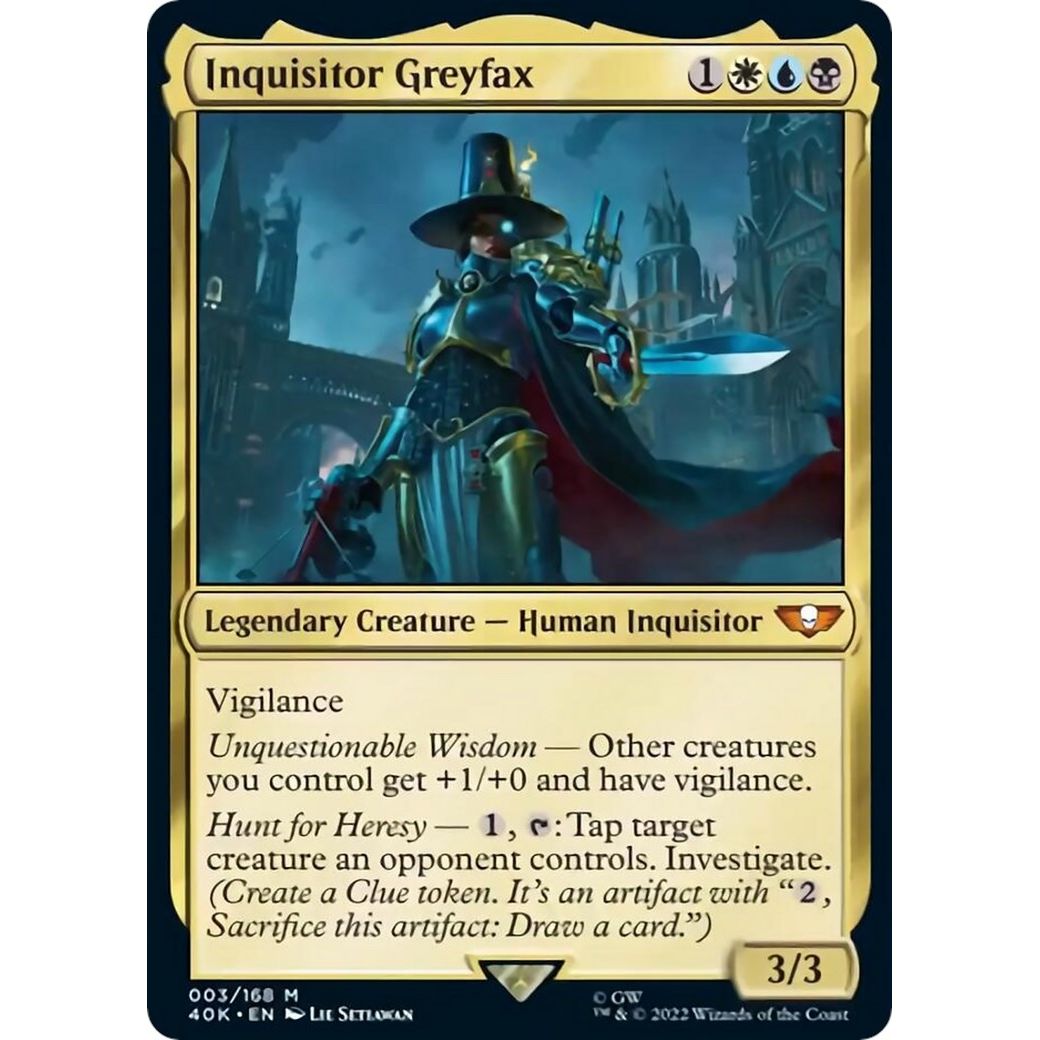 Image for Inquisitor Greyfax (Surge Foil) (3) (40K) - Magic: The Gathering