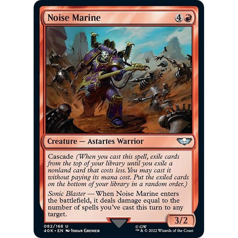 Image for Noise Marine (Surge Foil) (82) (40K) - Magic: The Gathering