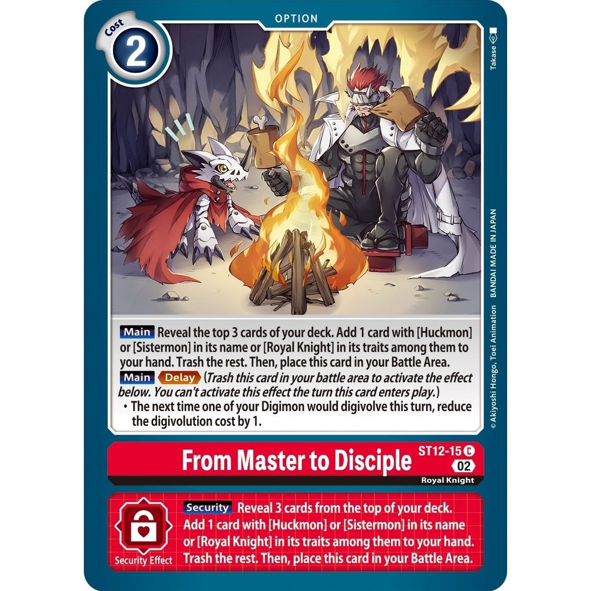 Image for From Master to Disciple (ST12-15 C) (ST-12) - Digimon Card Game