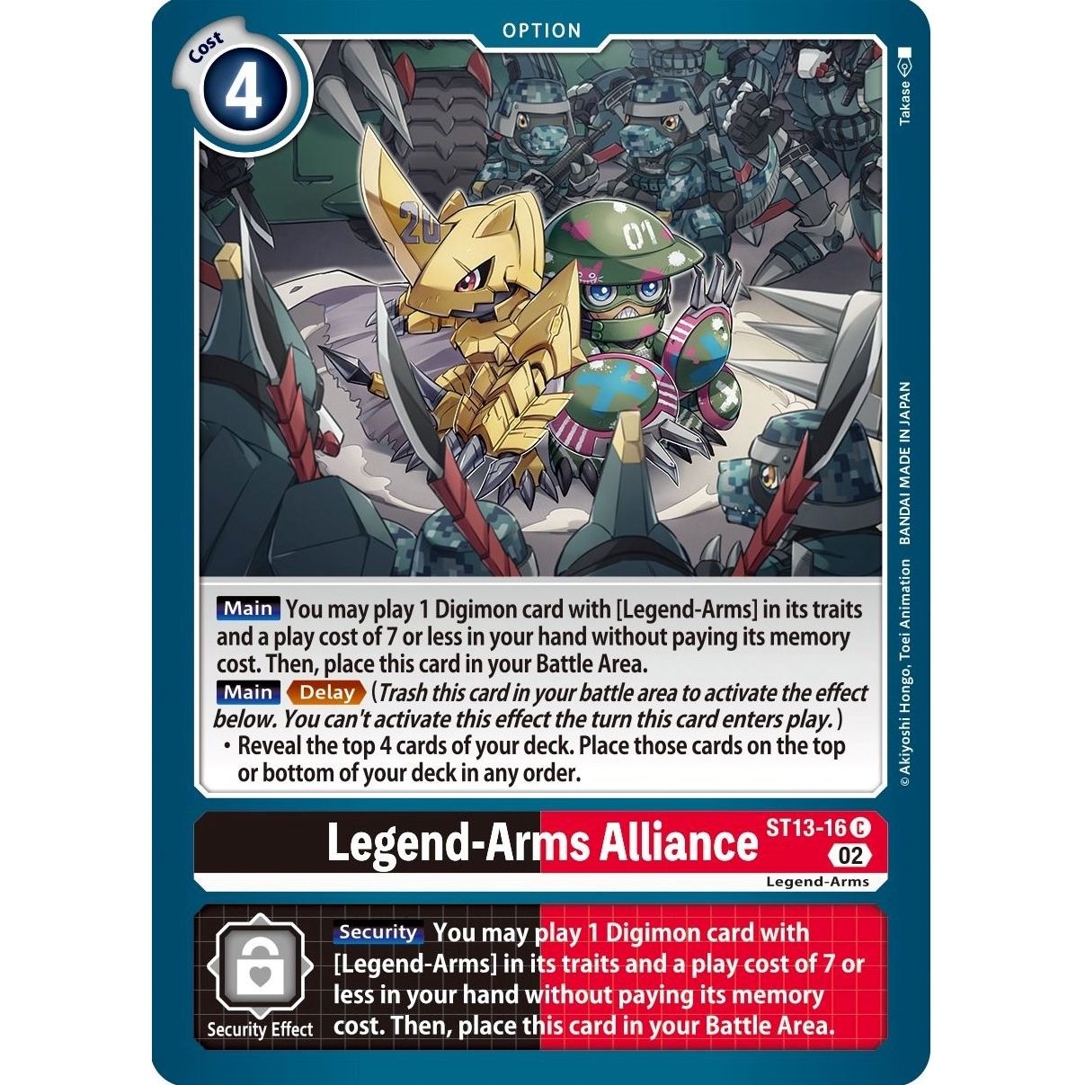 Image for Legend-Arms Alliance (ST13-16 C) (ST-13) - Digimon Card Game