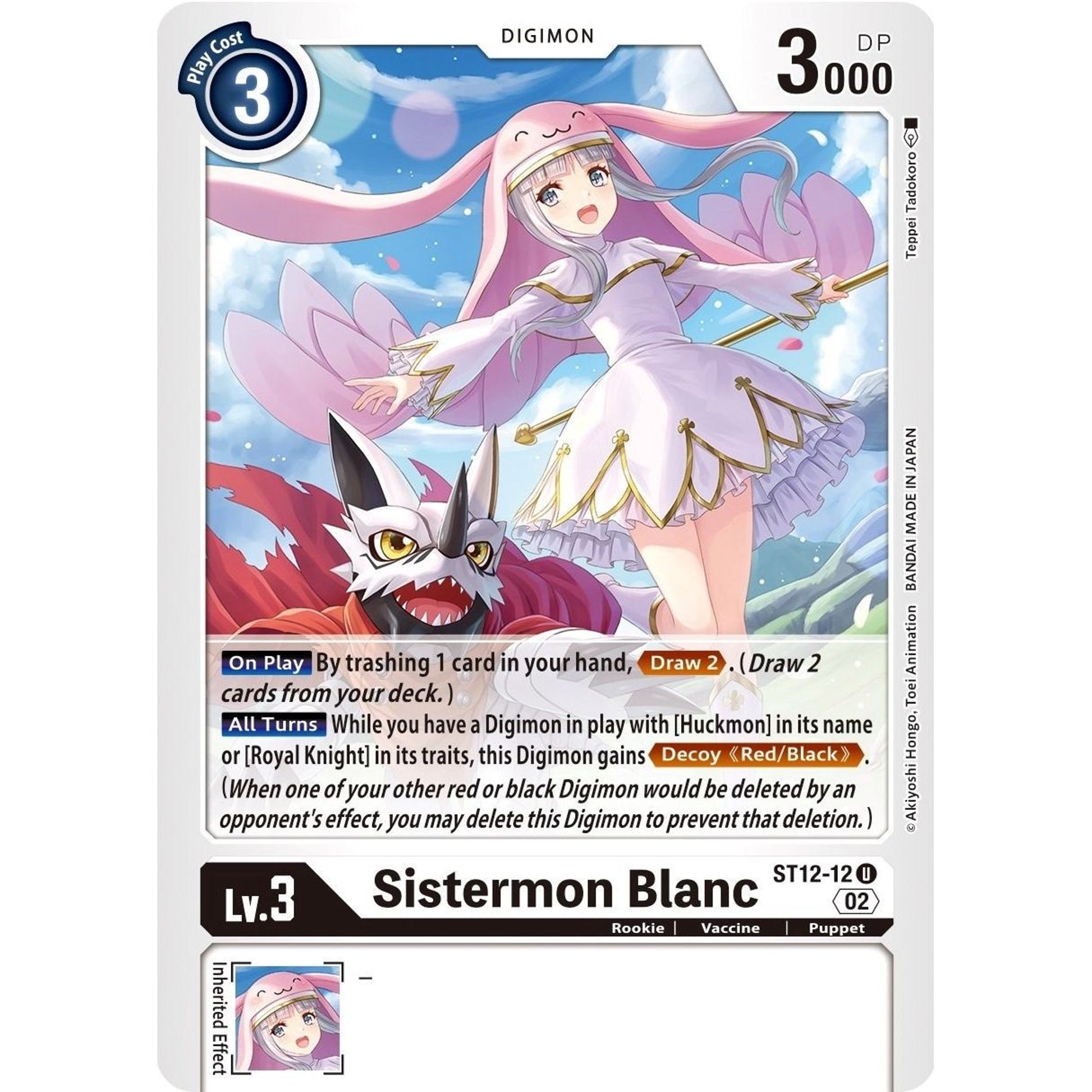 Image for Sistermon Blanc (ST12-12 U) (ST-12) - Digimon Card Game