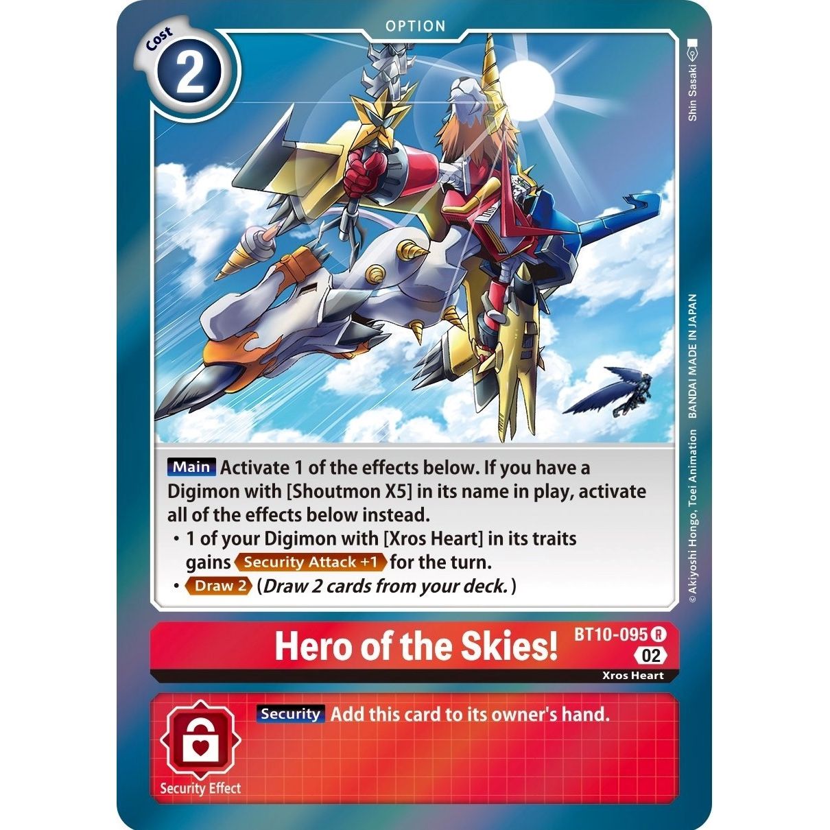 Image for Hero of the Skies! (BT10-095 R) (BT10) - Digimon Card Game