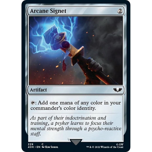 Image for Arcane Signet (229) (Surge Foil) (229) (40K) - Magic: The Gathering