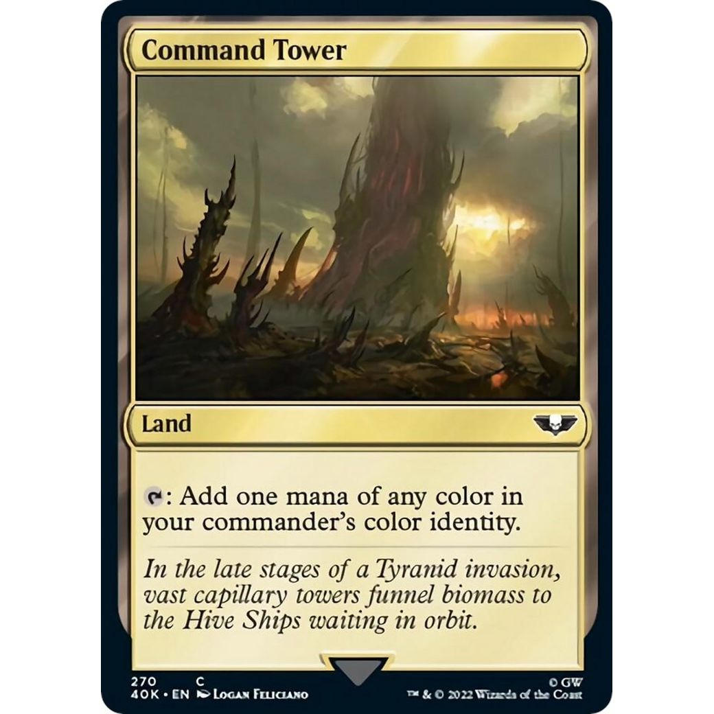 Image for Command Tower (270) (Surge Foil) (270) (40K) - Magic: The Gathering